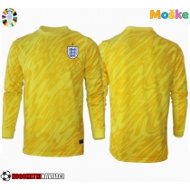 Moške Nogometnih dresov Anglija Vratar Gostujoči EP 2024 Dolgi rokavi